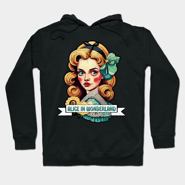 Alice in Wonderland Hoodie by Tezatoons